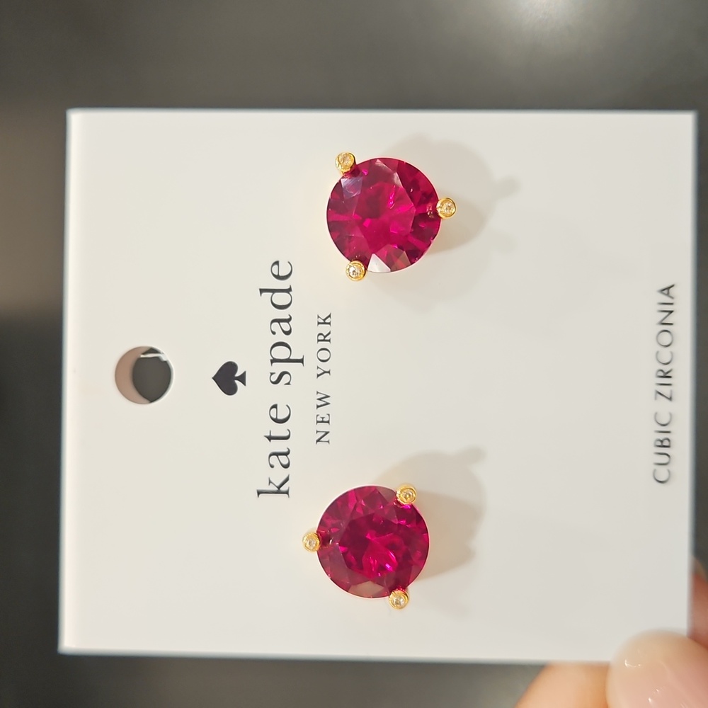 Kate Spade Deep Pink Stud Earrings